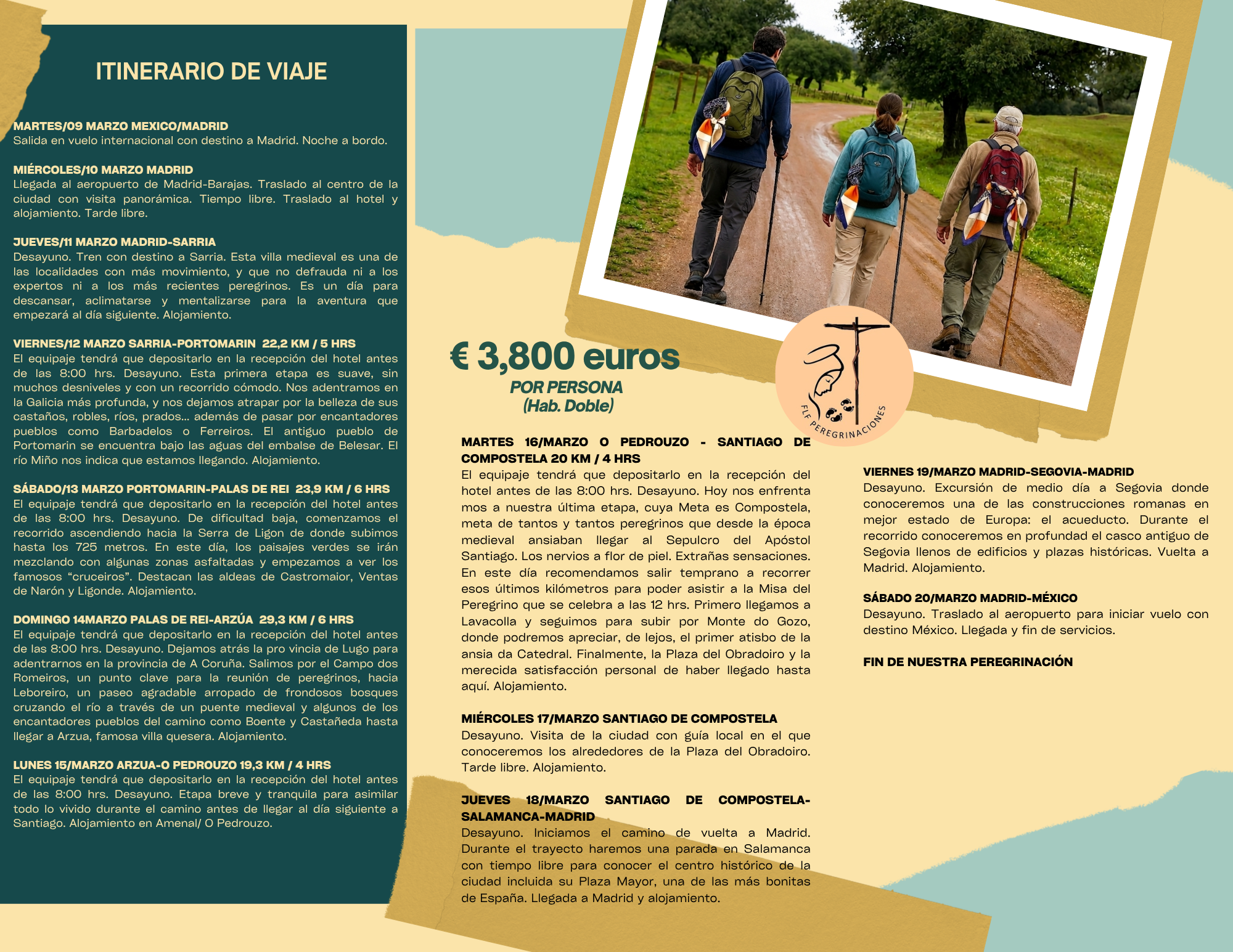 Flyer Camino de Santiago 2027